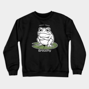 Frog Toad Grouchy Crewneck Sweatshirt